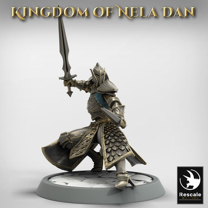 Collection Elven Infantry Warriors | Medium | Rescale Miniatures | D&D DnD Pathfinder Miniature