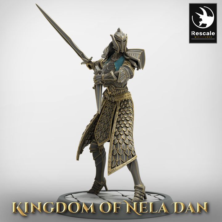 Collection Elven Infantry Warriors | Medium | Rescale Miniatures | D&D DnD Pathfinder Miniature