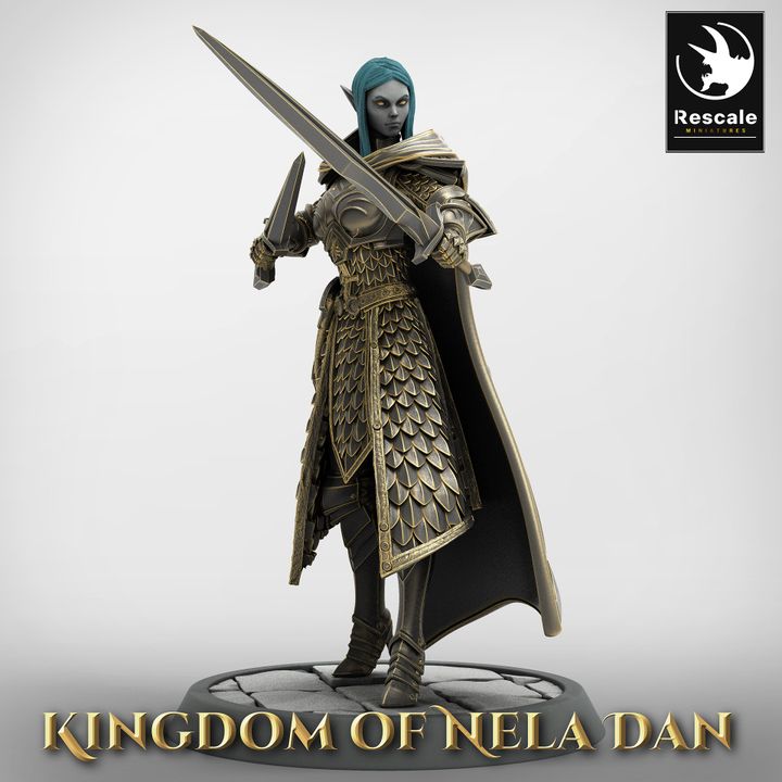 Collection Elven Infantry Warriors | Medium | Rescale Miniatures | D&D DnD Pathfinder Miniature