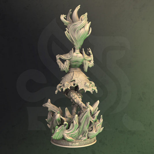 Fiery Sorceress - Casting (25mm Base)