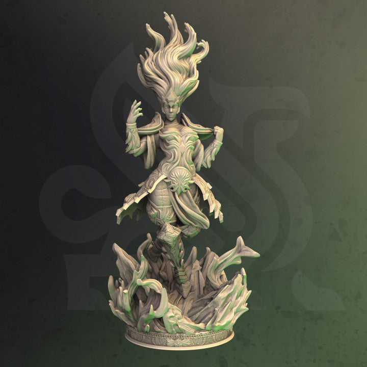 Fiery Sorceress - Casting (25mm Base)