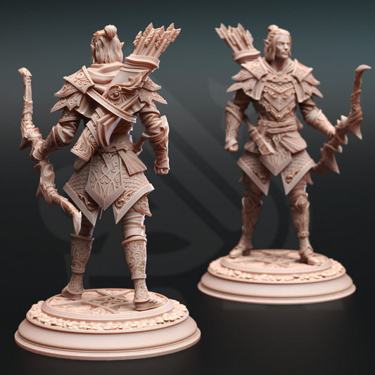 Elven Monster Hunter Ranger - Standing (25mm Base)