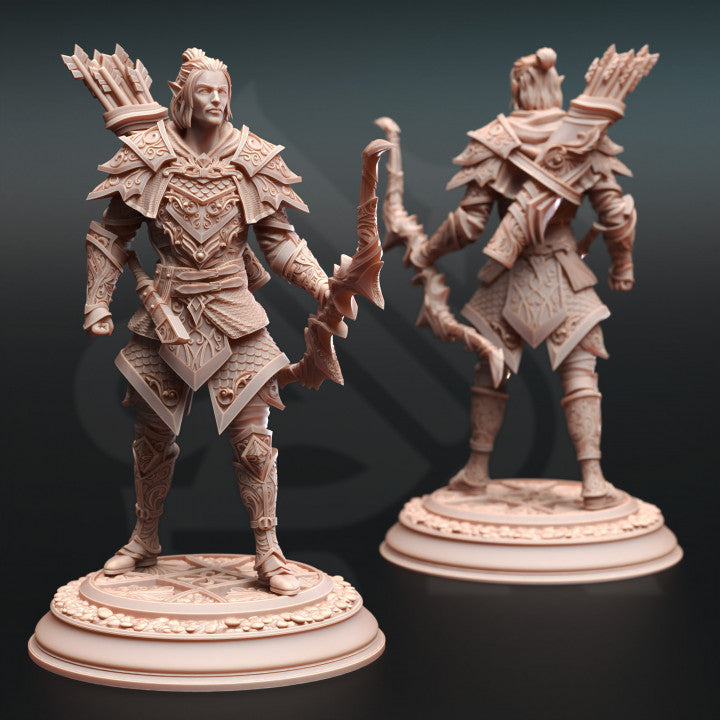 Elven Monster Hunter Ranger - Standing (25mm Base)