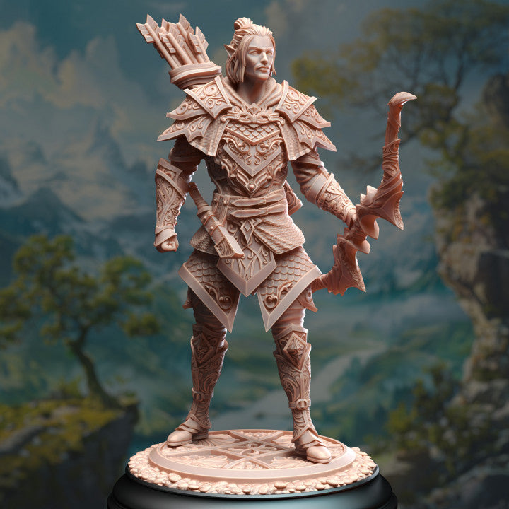 Elven Monster Hunter Ranger - Standing (25mm Base)