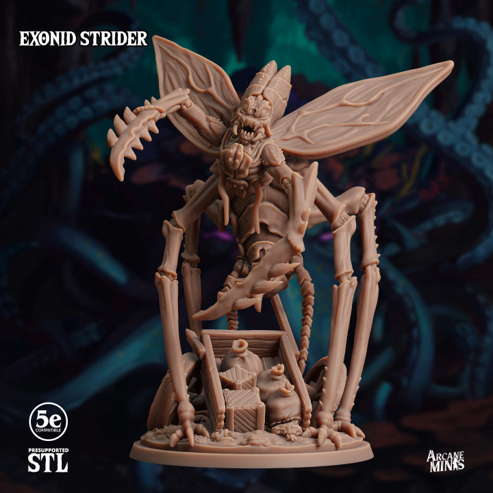 Exonid Strider Insectoid Monster Large | Sordane Publishing | D&D DnD Pathfinder Miniature