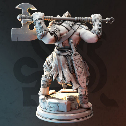 Lionfolk Barbarian - Guard (25mm Base)