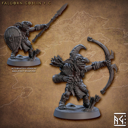 Goblin Fighter Miniature Customizable | Medium | Artisan Guild | D&D DnD Pathfinder Miniature