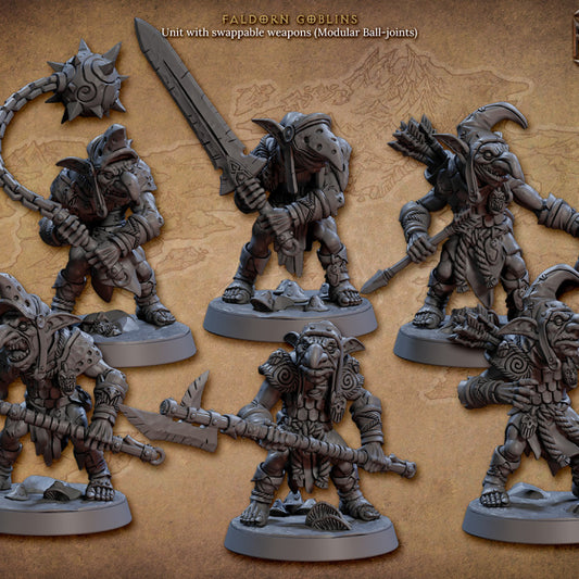 Faldorn Goblins - Warrior (25mm Base)