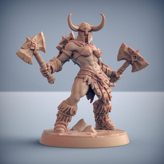 Dragonpeak Barbarian - Axes (25mm Base)