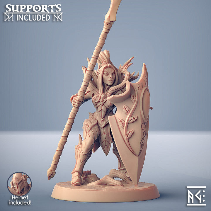 Sylvan Knight Elf Paladin Spear | Medium | Artisan Guild | D&D DnD Pathfinder Miniature