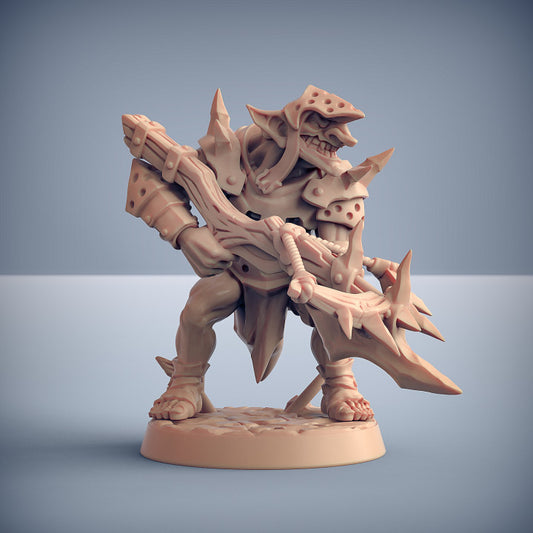 Blackrazor Hobgoblin - Helmeted (25mm Base)