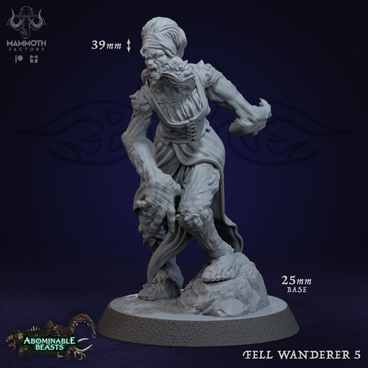 Fell Wanderer Humanoid Zombies | Medium | Mammoth Factory | D&D DnD Pathfinder Miniature