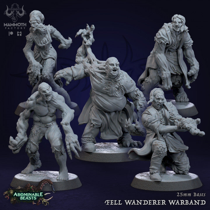 Fell Wanderer Humanoid Zombies | Medium | Mammoth Factory | D&D DnD Pathfinder Miniature