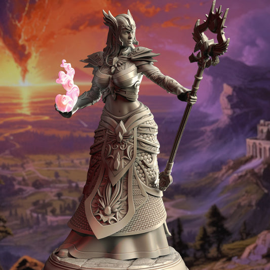 High Elven Witch Queen - Ferendir Miar (25mm Base)