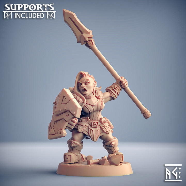 Dwarven Oathbreaker Fighter Banner Mini | Medium | Artisan Guild | D&D DnD Pathfinder Miniature