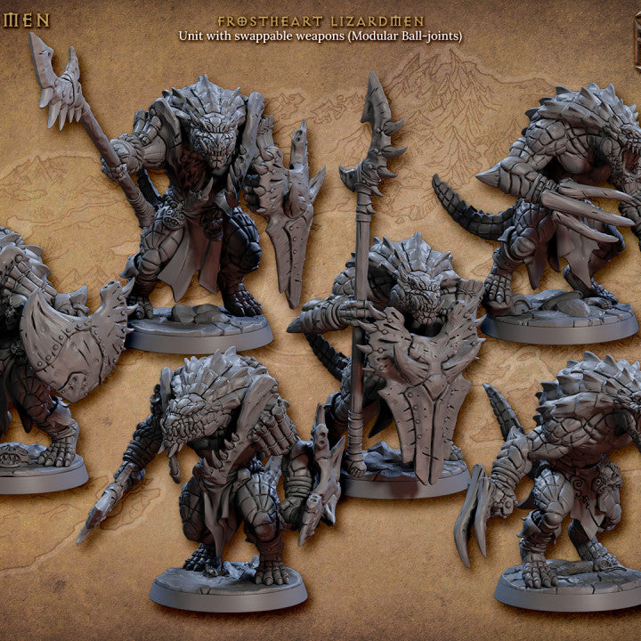 Homme-lézard Frostheart - Garde (socle de 50 mm)