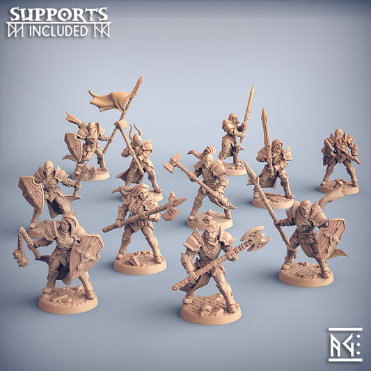 Human Fighter - Battle Ready (25mm Base)
