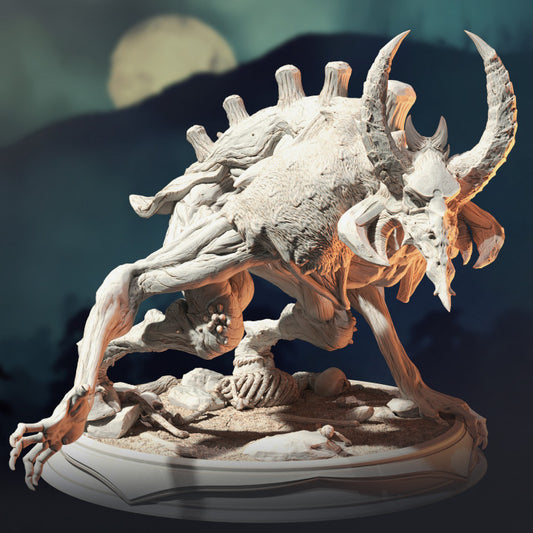 Fey Spirit Wendigo - Crouching (50mm Base)