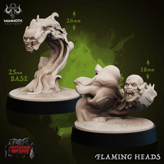 Flaming Head - Rising (25mm Base)