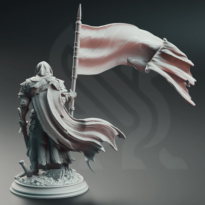Banner Knight Guard Fighter Human | Medium | DM Stash | D&D DnD Pathfinder Miniature