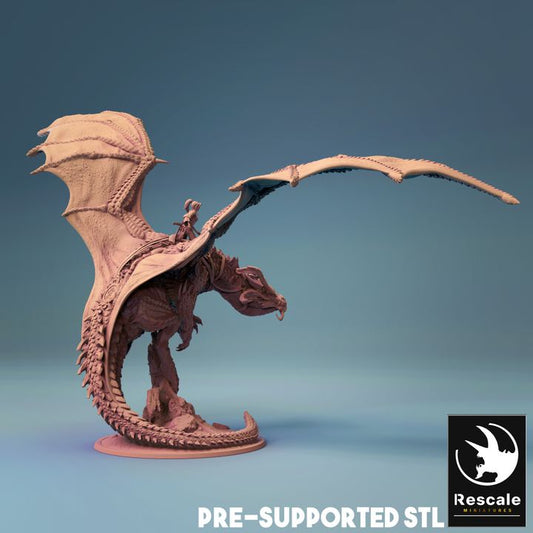 Flying Dragon - Mounted (100mm Base)