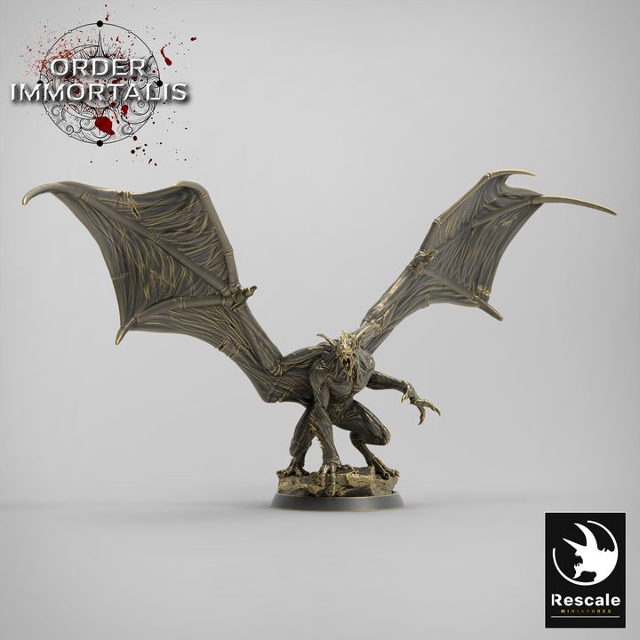 Flying Vampire Monster Undead | Medium | Rescale Miniatures | D&D DnD Pathfinder Miniature