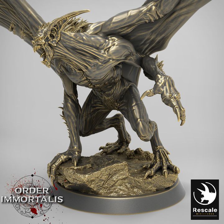 Flying Vampire Monster Undead | Medium | Rescale Miniatures | D&D DnD Pathfinder Miniature