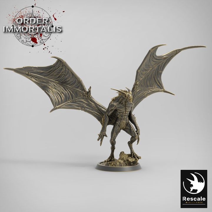 Vampire Undead Miniature Dynamic Pose | Medium | Rescale Miniatures | D&D DnD Pathfinder Miniature