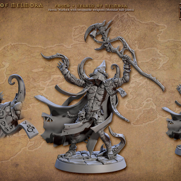 Fosco Warlock Undead Magic | Medium | Artisan Guild | D&D DnD Pathfinder Miniature