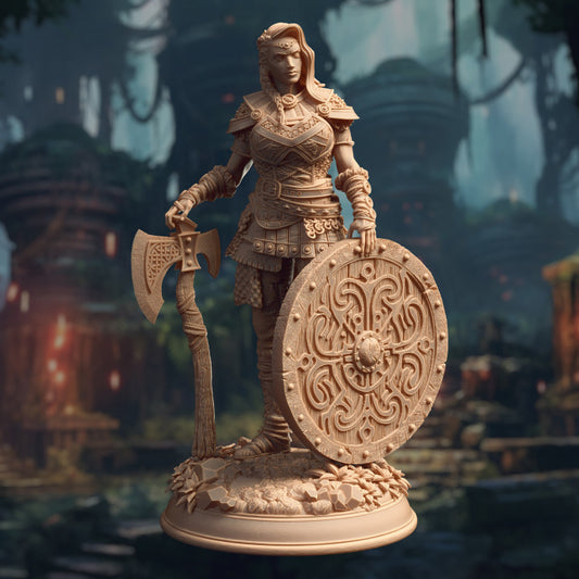 Elite Shieldmaiden - Warrior (25mm Base)