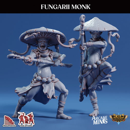 Fungarii Monk Humanoid Plants | Medium | Sordane Publishing | D&D DnD Pathfinder Miniature