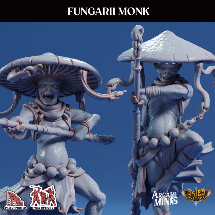 Fungarii Monk Humanoid Plants | Medium | Sordane Publishing | D&D DnD Pathfinder Miniature