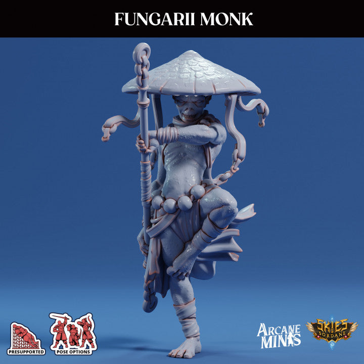 Fungarii Monk Humanoid Plants | Medium | Sordane Publishing | D&D DnD Pathfinder Miniature