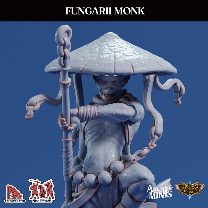 Fungarii Monk Humanoid Plants | Medium | Sordane Publishing | D&D DnD Pathfinder Miniature