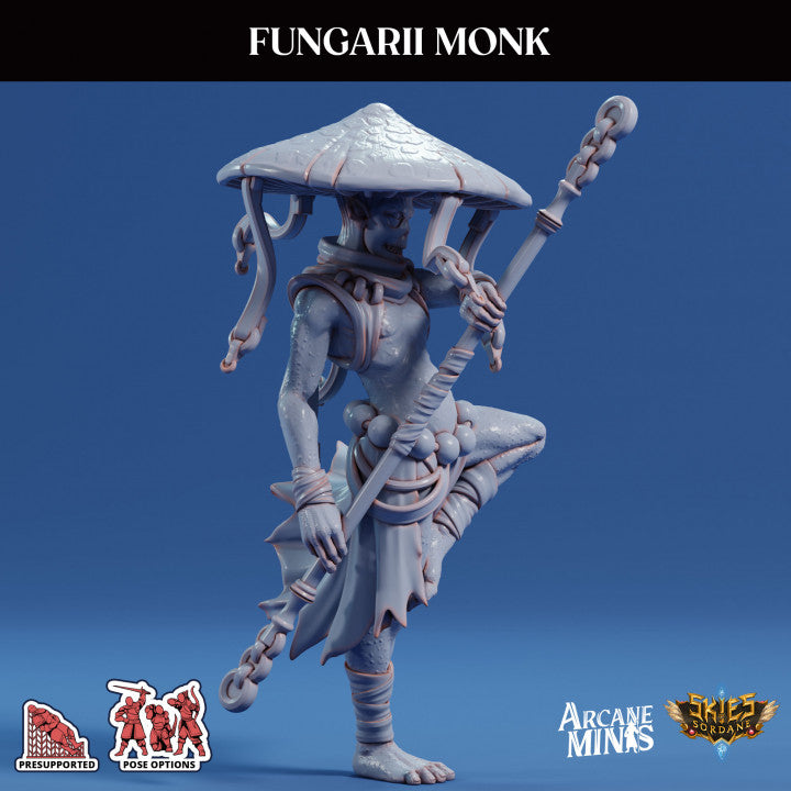 Fungarii Monk Humanoid Plants | Medium | Sordane Publishing | D&D DnD Pathfinder Miniature
