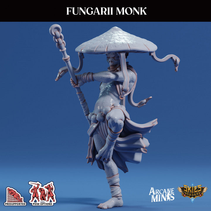 Fungarii Monk Humanoid Plants | Medium | Sordane Publishing | D&D DnD Pathfinder Miniature