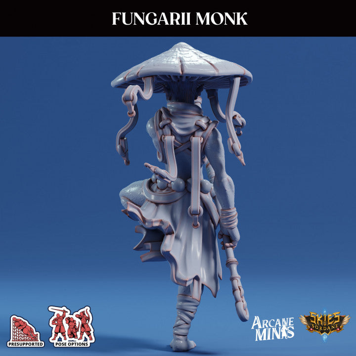 Fungarii Monk Humanoid Plants | Medium | Sordane Publishing | D&D DnD Pathfinder Miniature