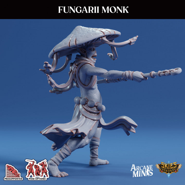 Fungarii Monk Humanoid Plants | Medium | Sordane Publishing | D&D DnD Pathfinder Miniature