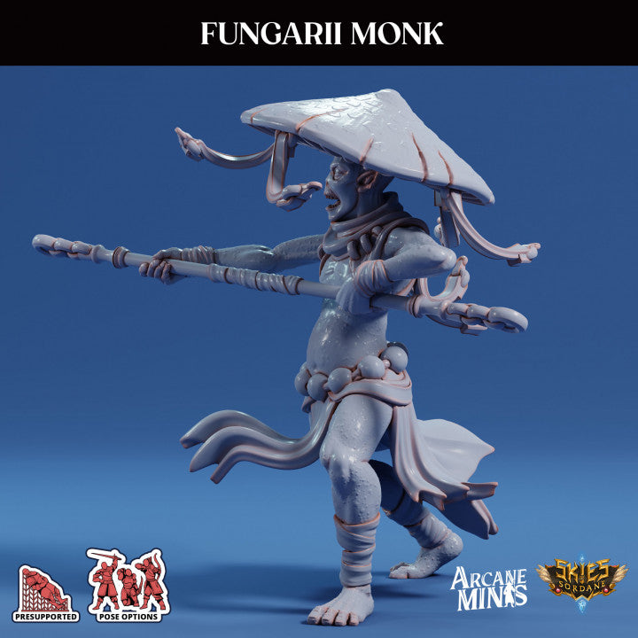 Fungarii Monk Humanoid Plants | Medium | Sordane Publishing | D&D DnD Pathfinder Miniature