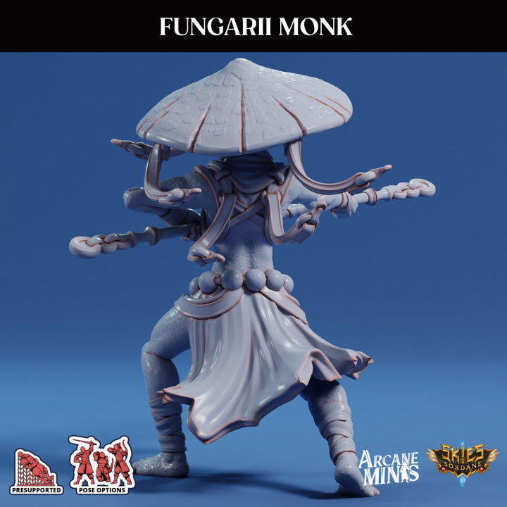 Fungarii Monk Humanoid Plants | Medium | Sordane Publishing | D&D DnD Pathfinder Miniature