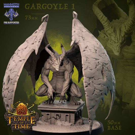 Gargoyle Guardian Miniature Figure | Large | Mammoth Factory | D&D DnD Pathfinder Miniature