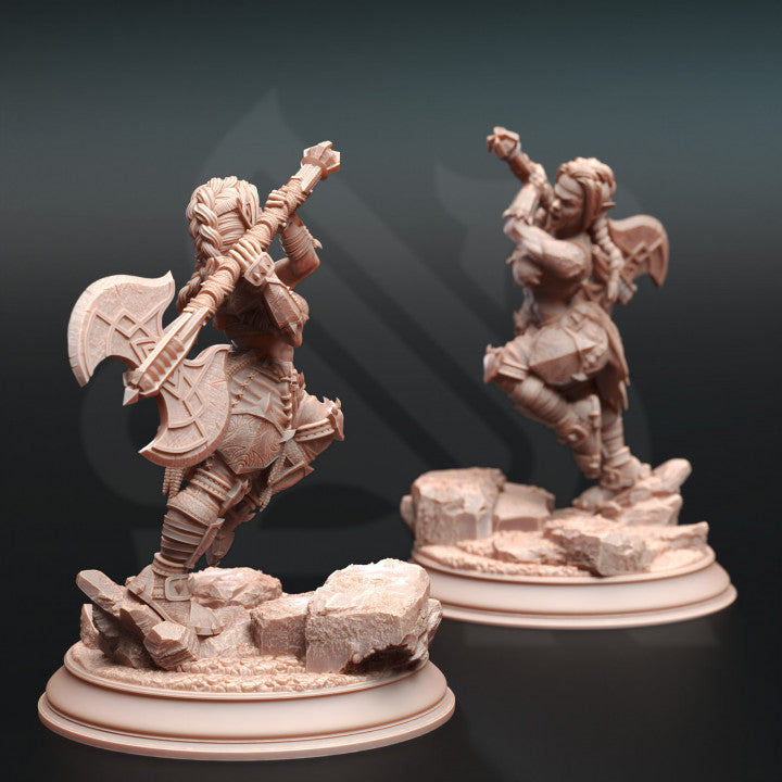 Duergar Battlerager Barbarian Mini | Medium | DM Stash | D&D DnD Pathfinder Miniature