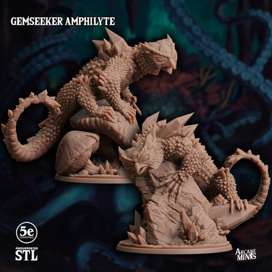 Gemseeker Monstrosities Crystal Creatures | Large | Sordane Publishing | D&D DnD Pathfinder Miniature