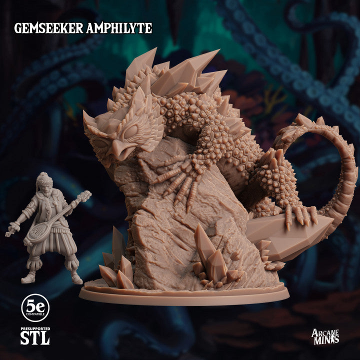 Gemseeker Monstrosities Crystal Creatures | Large | Sordane Publishing | D&D DnD Pathfinder Miniature