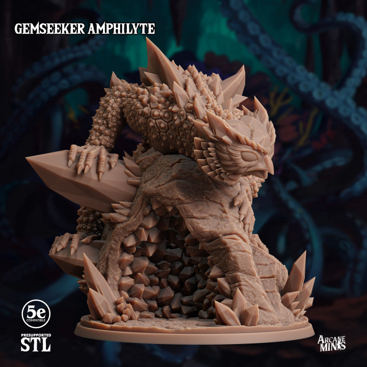 Gemseeker Monstrosities Crystal Creatures | Large | Sordane Publishing | D&D DnD Pathfinder Miniature