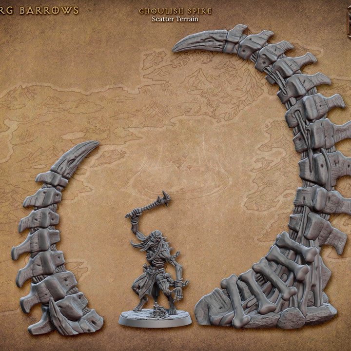 Ghoulish Spire Undead Terrain | Colossal | Artisan Guild | D&D DnD Pathfinder Miniature