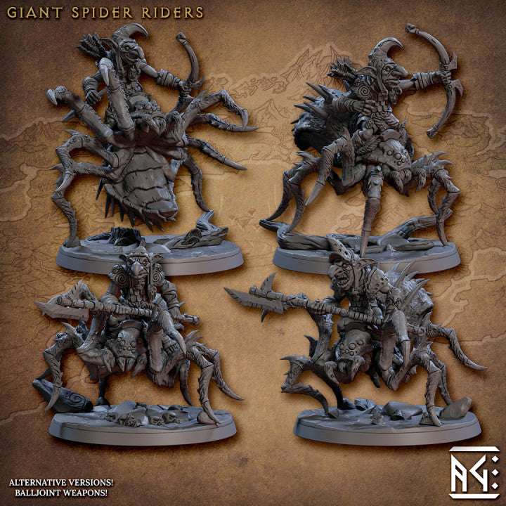 Goblin Spider Cavalry Miniature | Large | Artisan Guild | D&D DnD Pathfinder Miniature