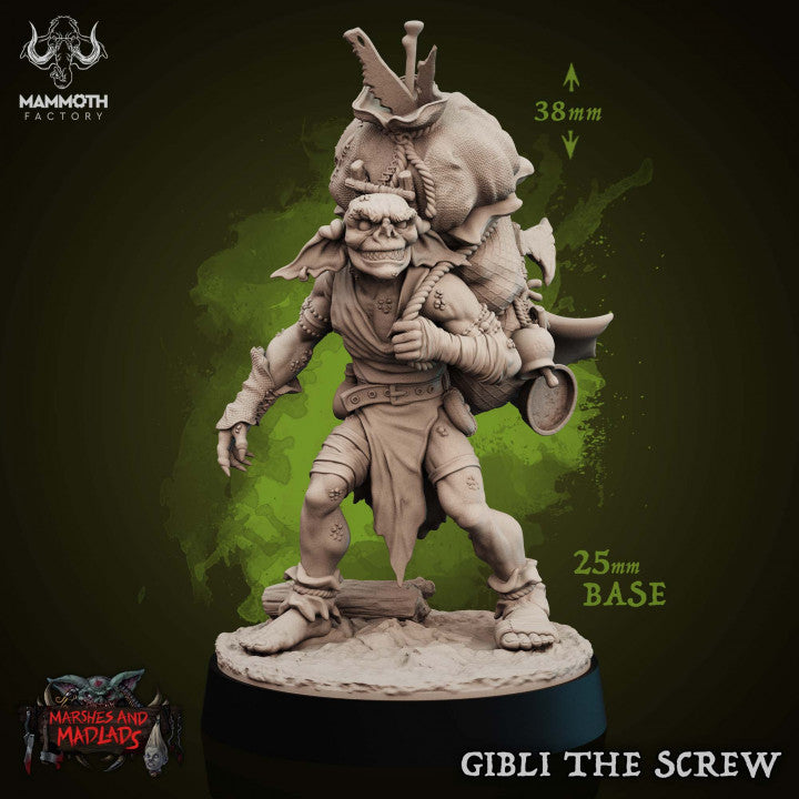 Goblin Artificer Tinkerer Miniature | Medium | Mammoth Factory | D&D DnD Pathfinder Miniature