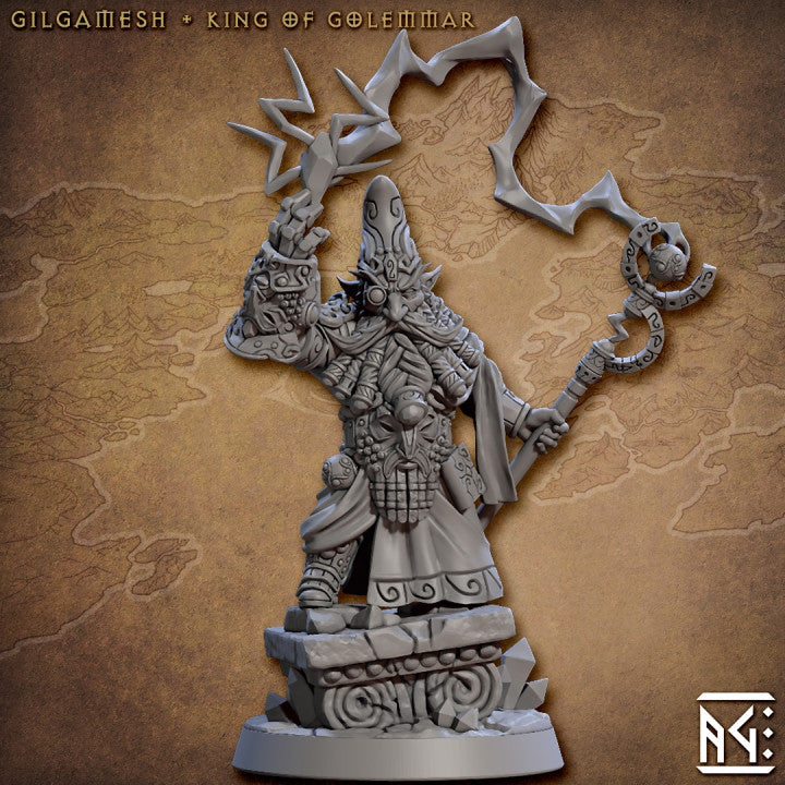 Gnome Geomancer Wizard Golem | Medium | Artisan Guild | D&D DnD Pathfinder Miniature