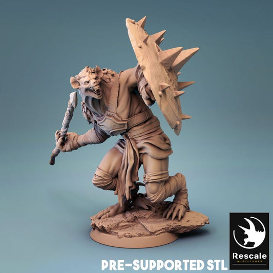 Humanoid Rat: Guard (25mm Base)
